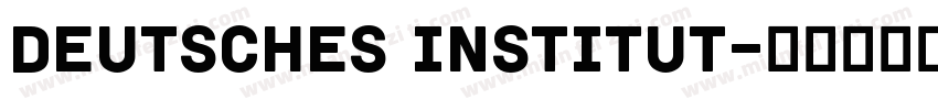 Deutsches Institut字体转换